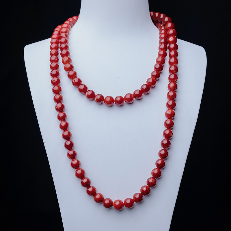 阿卡深红珊瑚108佛珠-红掌柜