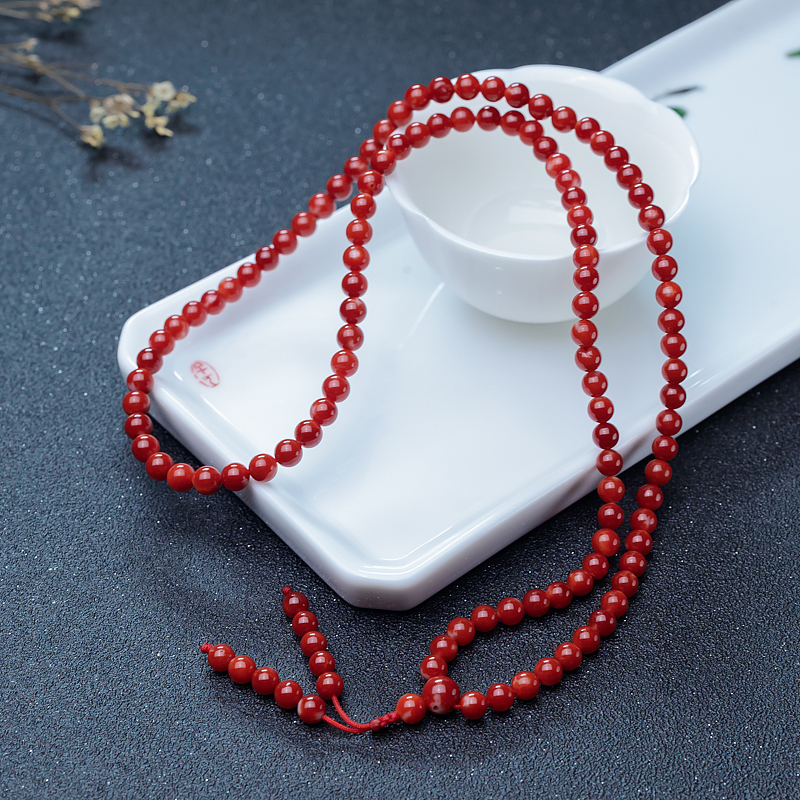 阿卡珊瑚108佛珠-红掌柜