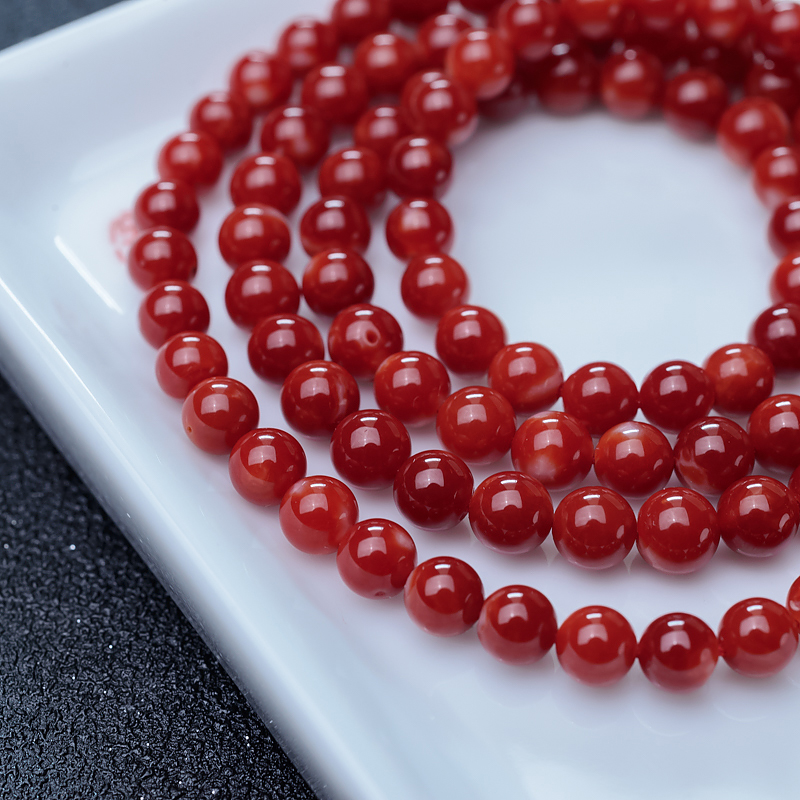 阿卡珊瑚佛珠-红掌柜