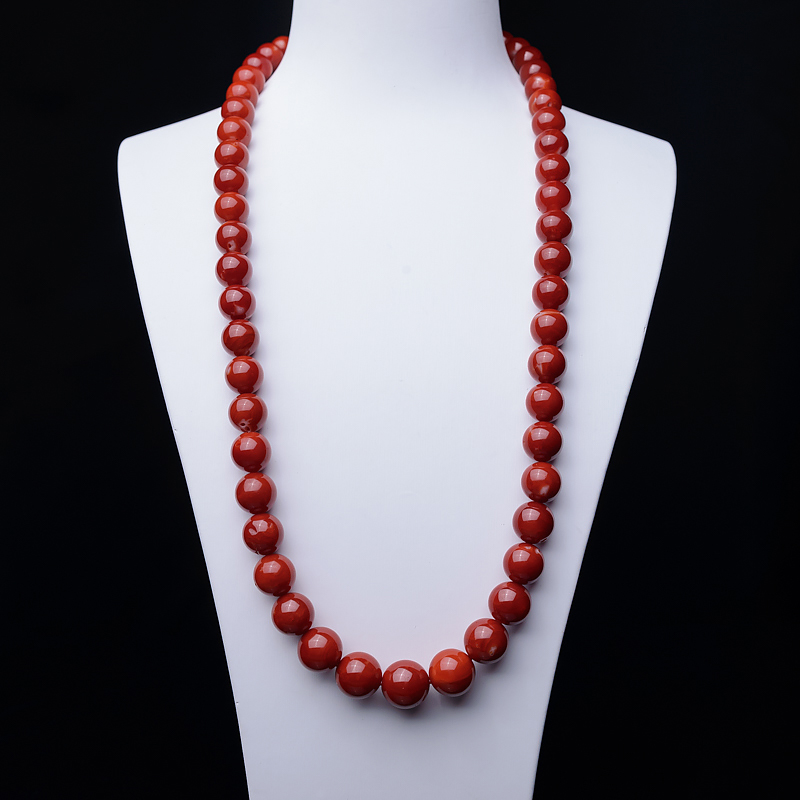 日本天然阿卡珊瑚塔链-红掌柜