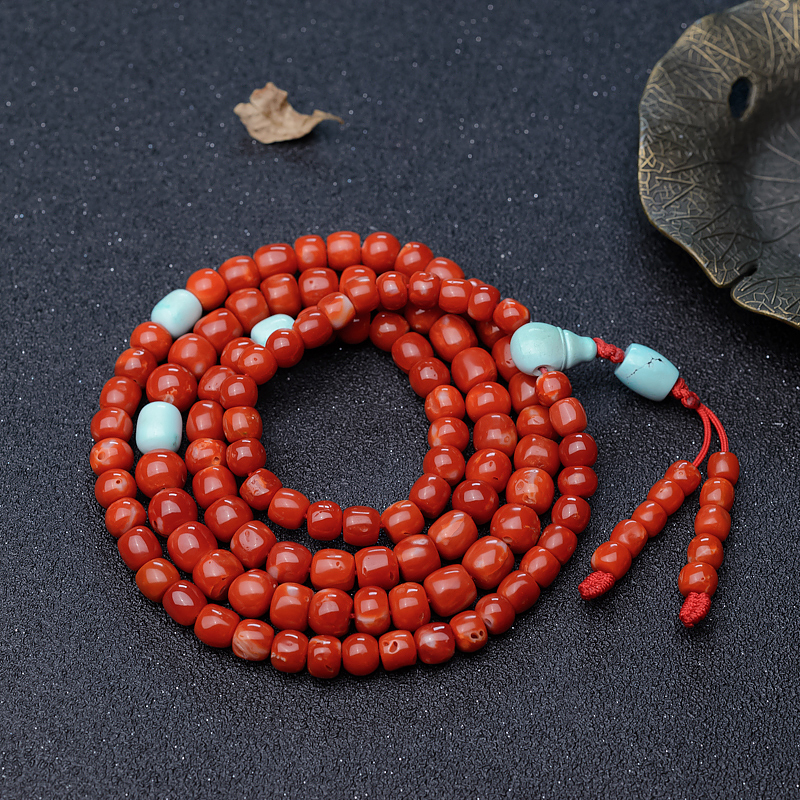 阿卡珊瑚佛珠-红掌柜