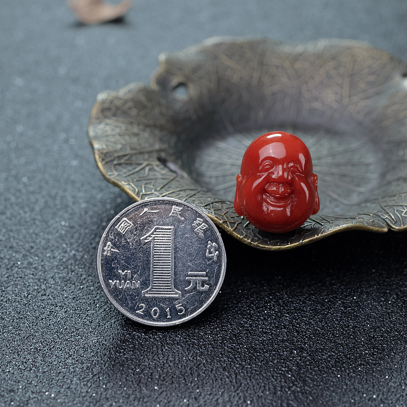 天然阿卡珊瑚配件-红掌柜