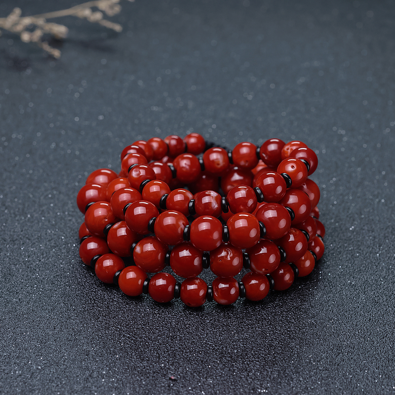 红珊瑚苹果珠塔链-红掌柜