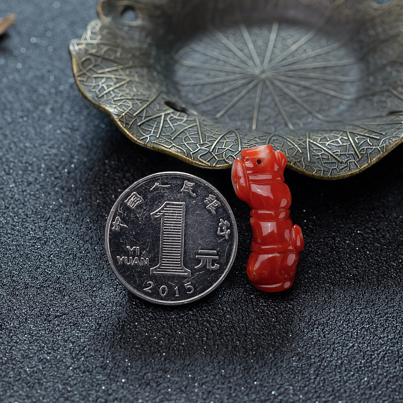 阿卡珊瑚吊坠-红掌柜