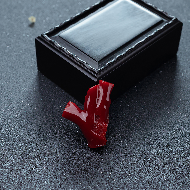 天然红珊瑚原枝-红掌柜