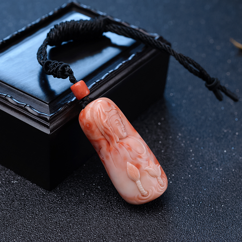 MOMO珊瑚吊坠-红掌柜