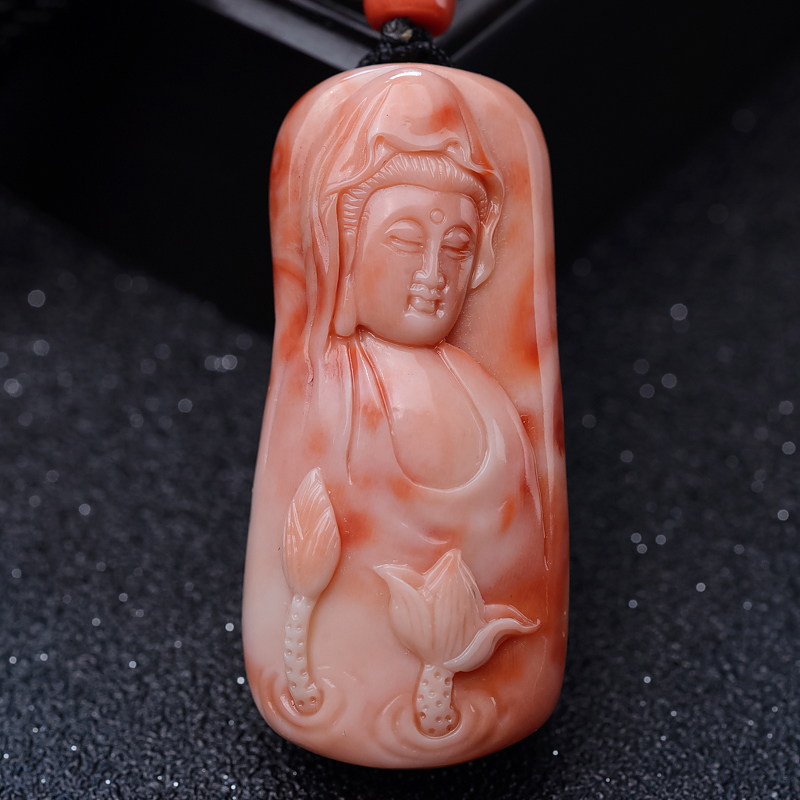 珊瑚吊坠-红掌柜