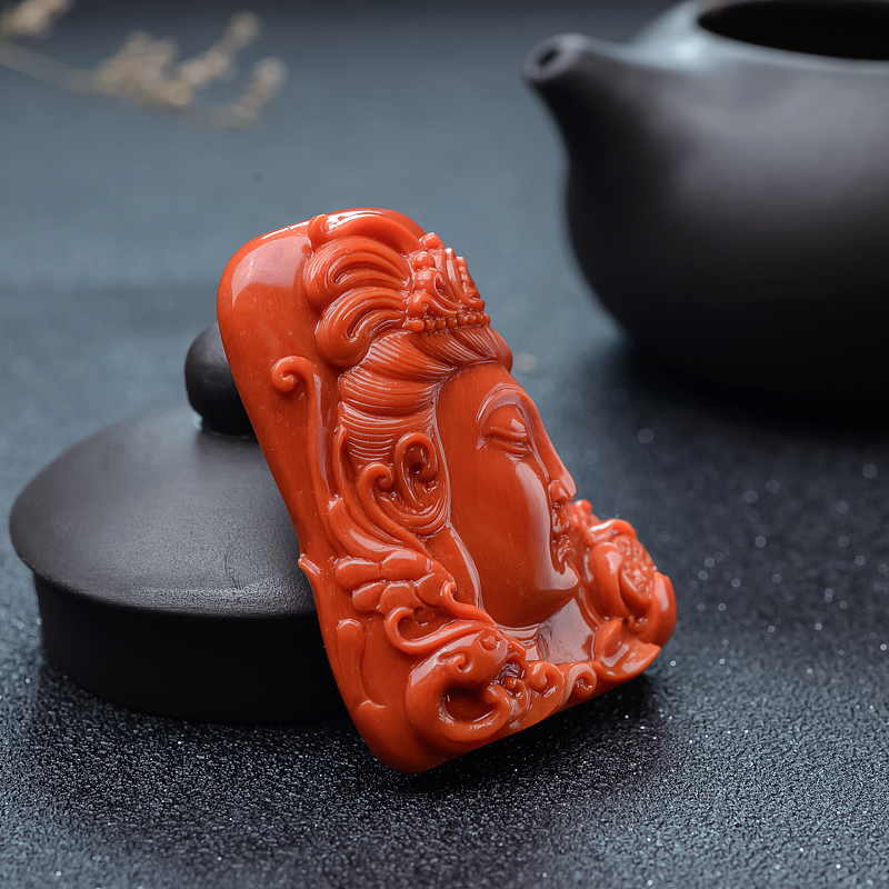 MOMO珊瑚吊坠-红掌柜