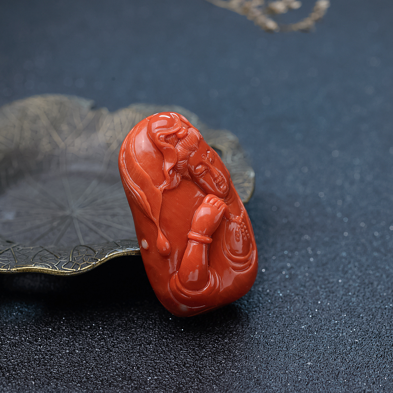 MOMO珊瑚吊坠-红掌柜