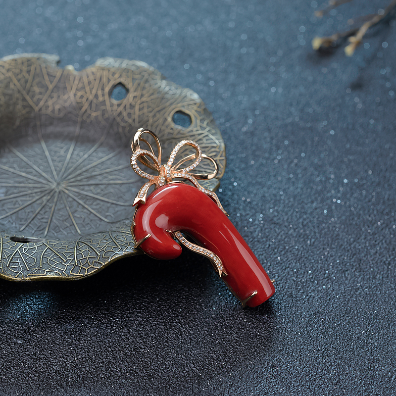 日本阿卡珊瑚吊坠-红掌柜