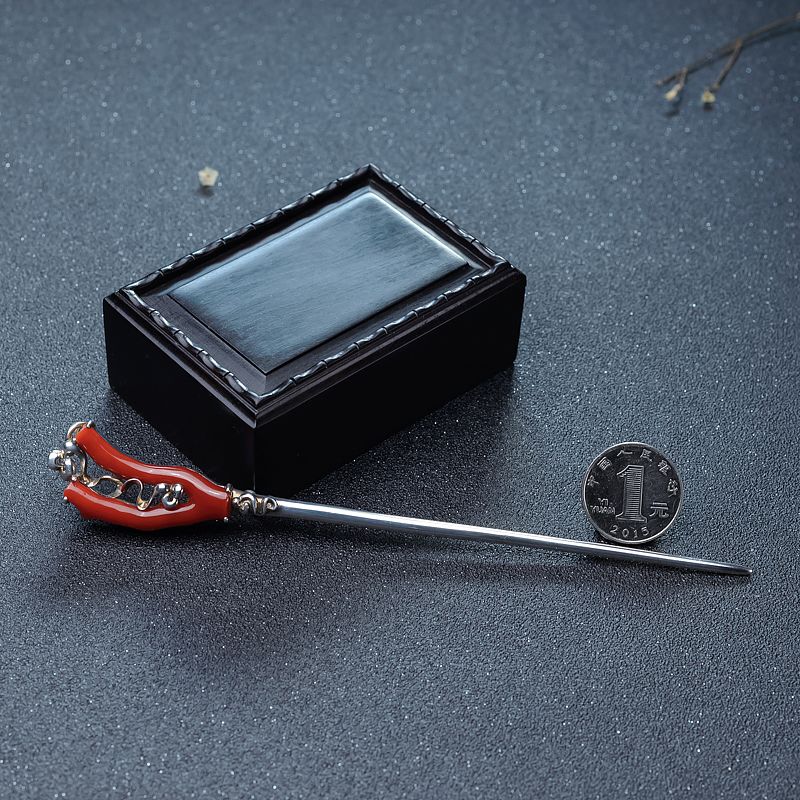 日本阿卡珊瑚发簪-红掌柜