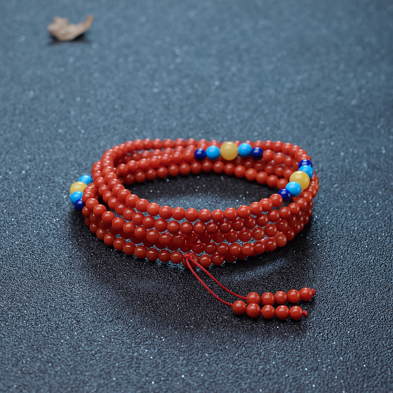 珊瑚多圈手串-红掌柜