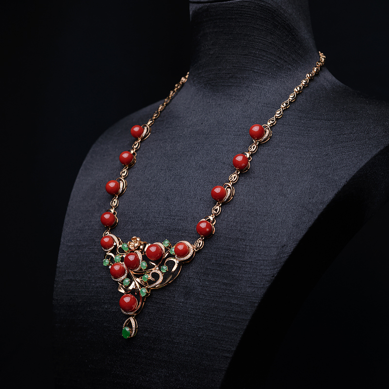 阿卡珊瑚项链-红掌柜