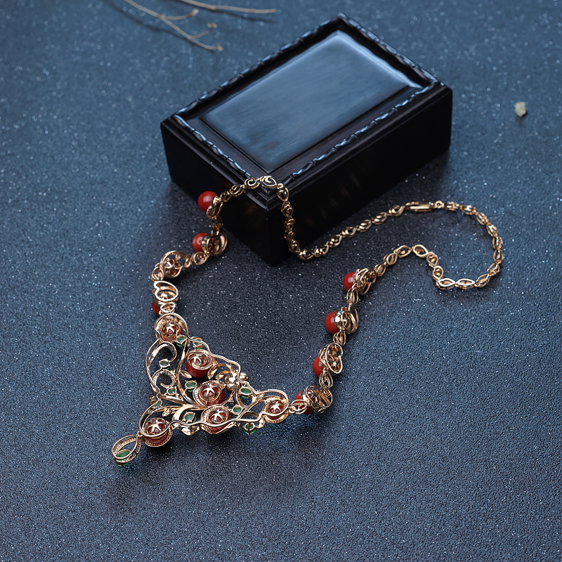 珊瑚项链-红掌柜