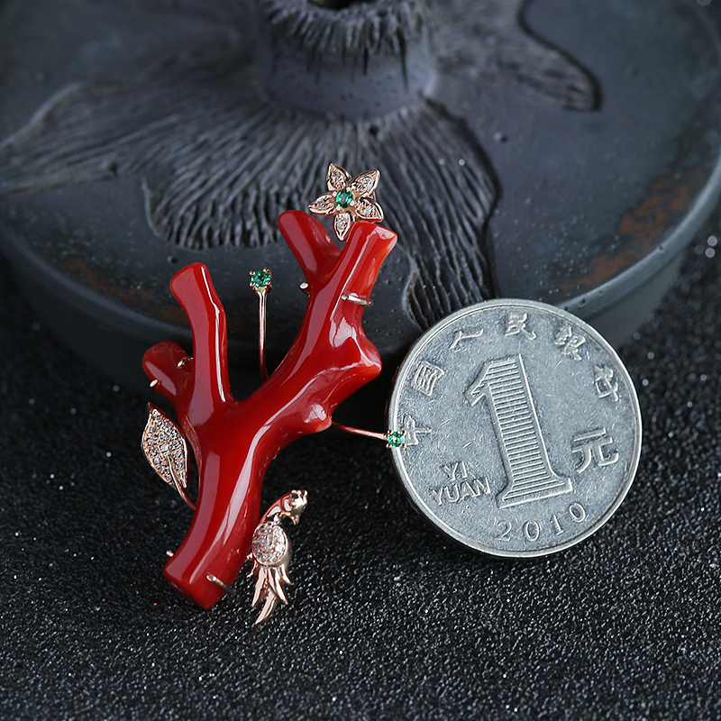 红珊瑚吊坠-红掌柜