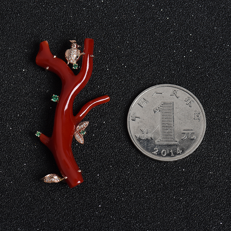 阿卡鸽血红珊瑚-红掌柜