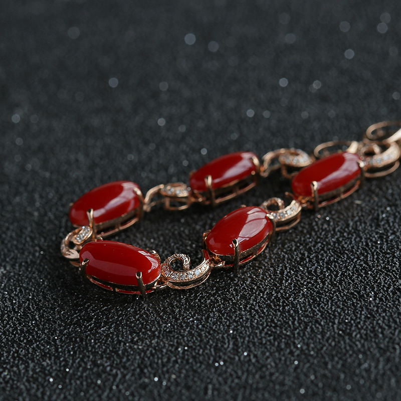 日本阿卡珊瑚手链-红掌柜