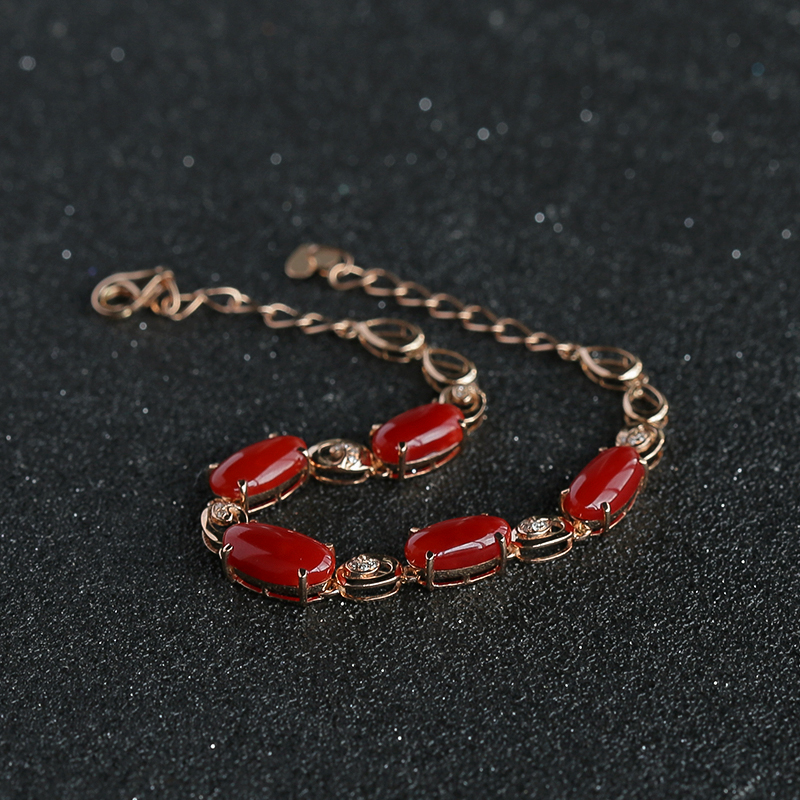 日本阿卡珊瑚手链-红掌柜