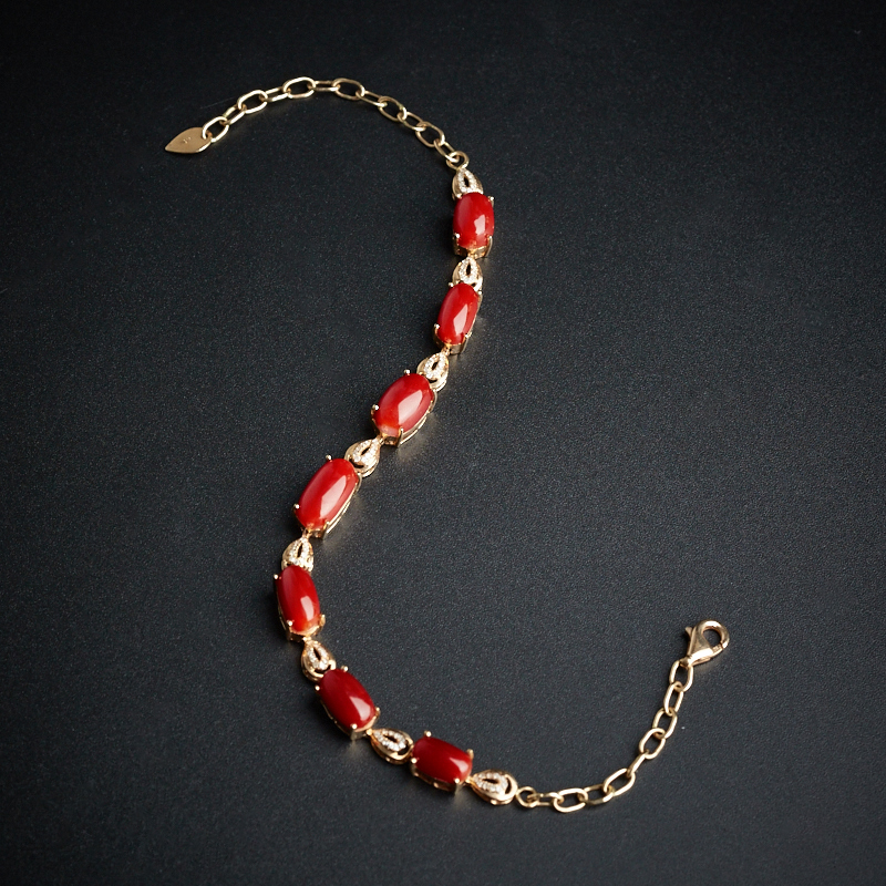 阿卡珊瑚手链-红掌柜