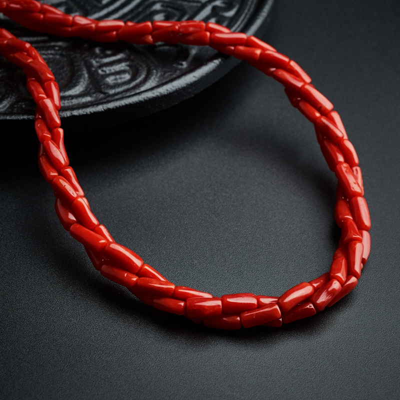 天然红珊瑚项链-红掌柜