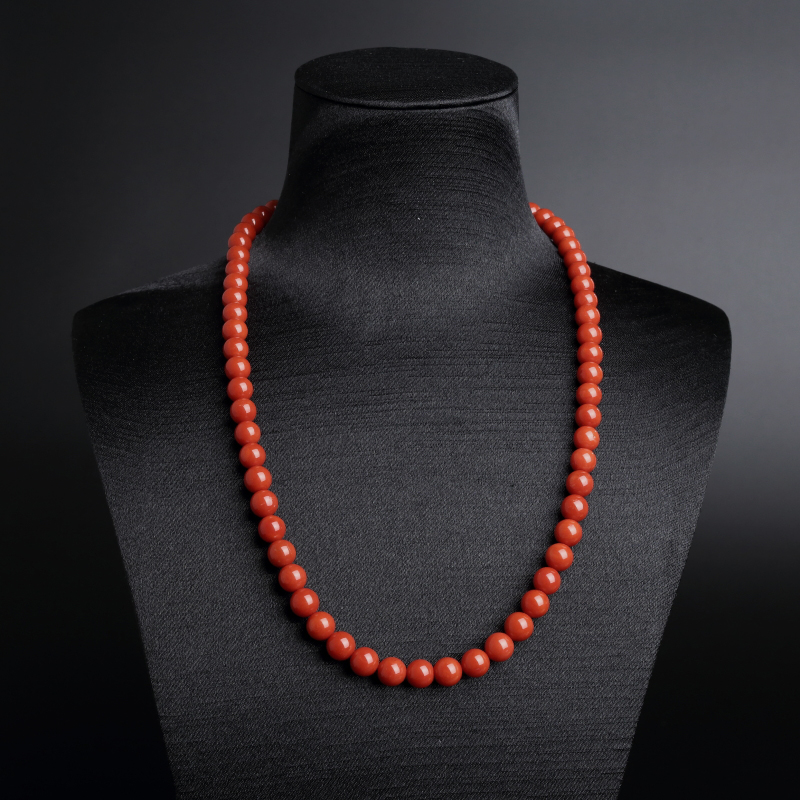 7mm红珊瑚项链-红掌柜