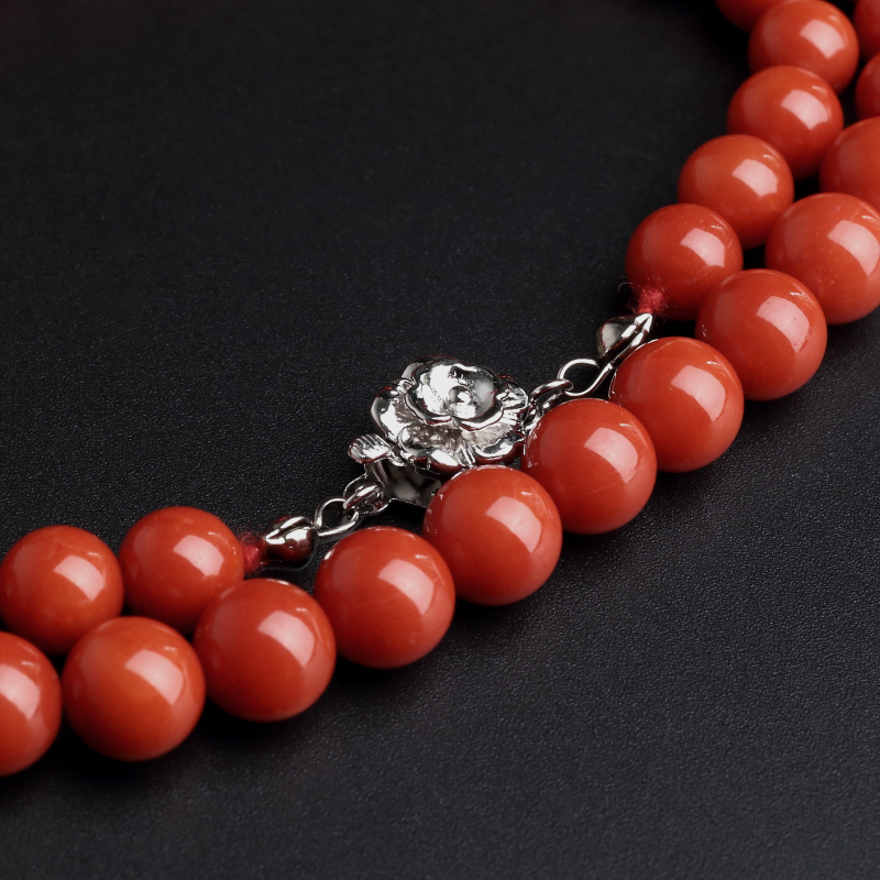 意大利红珊瑚项链-红掌柜