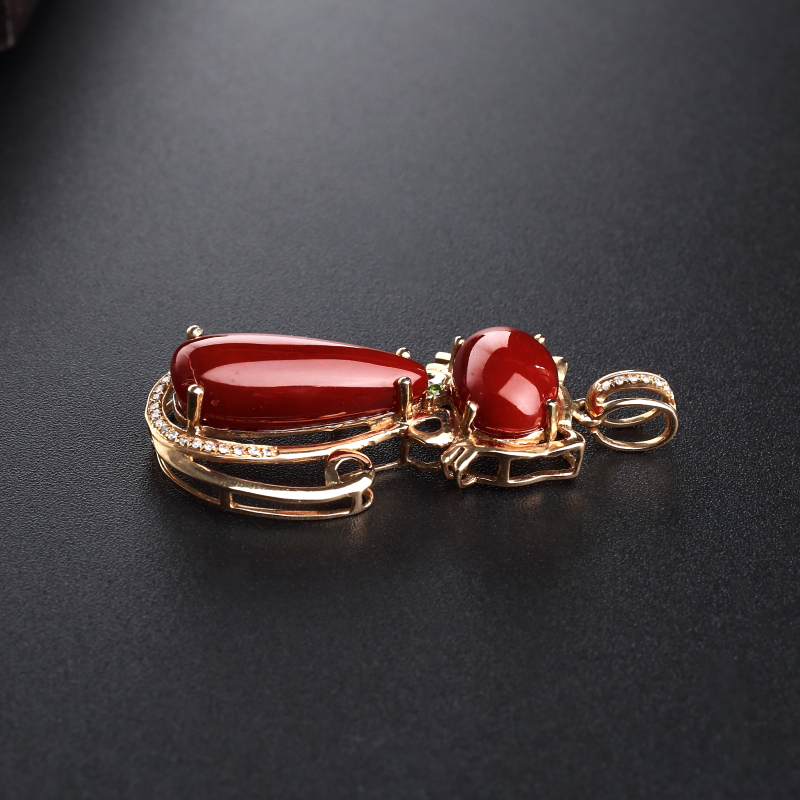 珊瑚吊坠-红掌柜