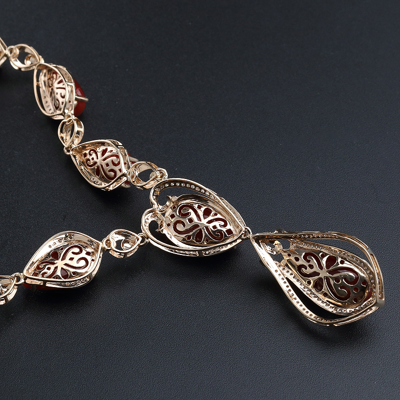 阿卡红珊瑚项链-红掌柜