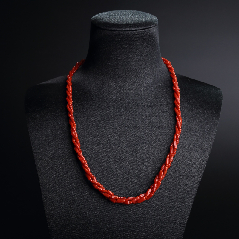 意大利天然沙丁红珊瑚三股套装-红掌柜