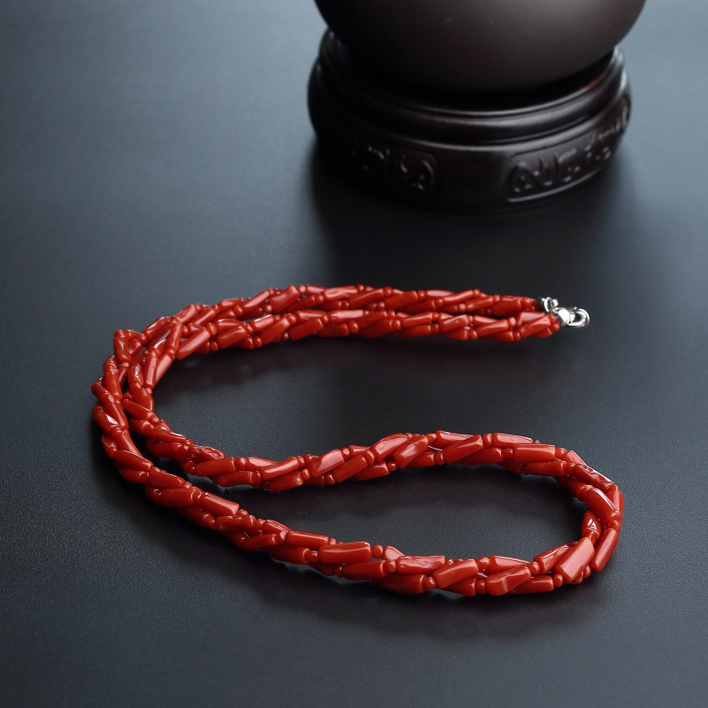 意大利沙丁红珊瑚三股套装-红掌柜