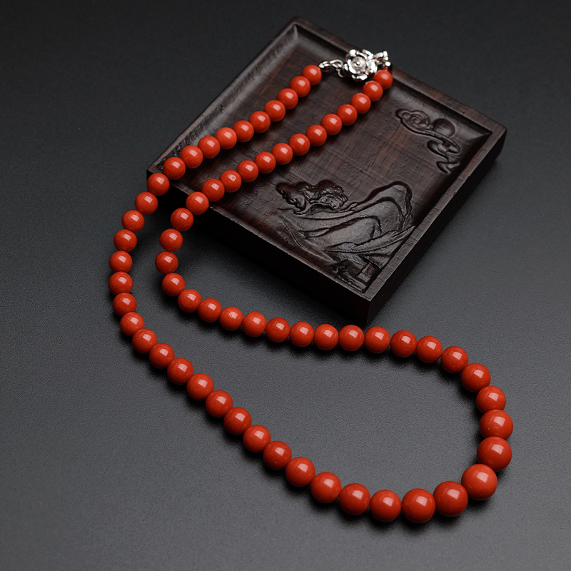 意大利天然沙丁红珊瑚塔链-红掌柜