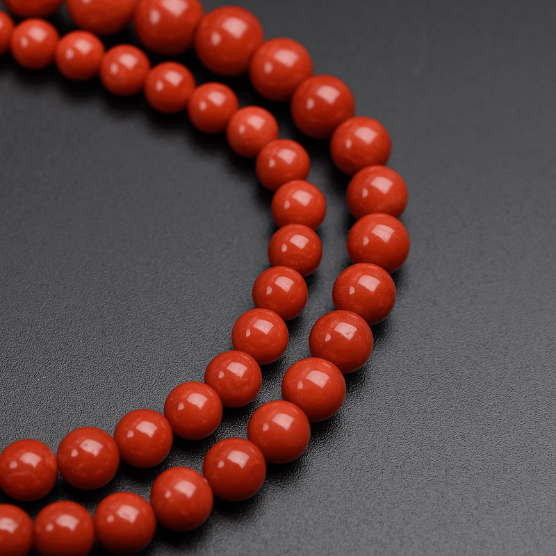 意大利天然红珊瑚塔链-红掌柜