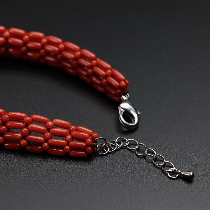 沙丁珊瑚豆形手链-红掌柜