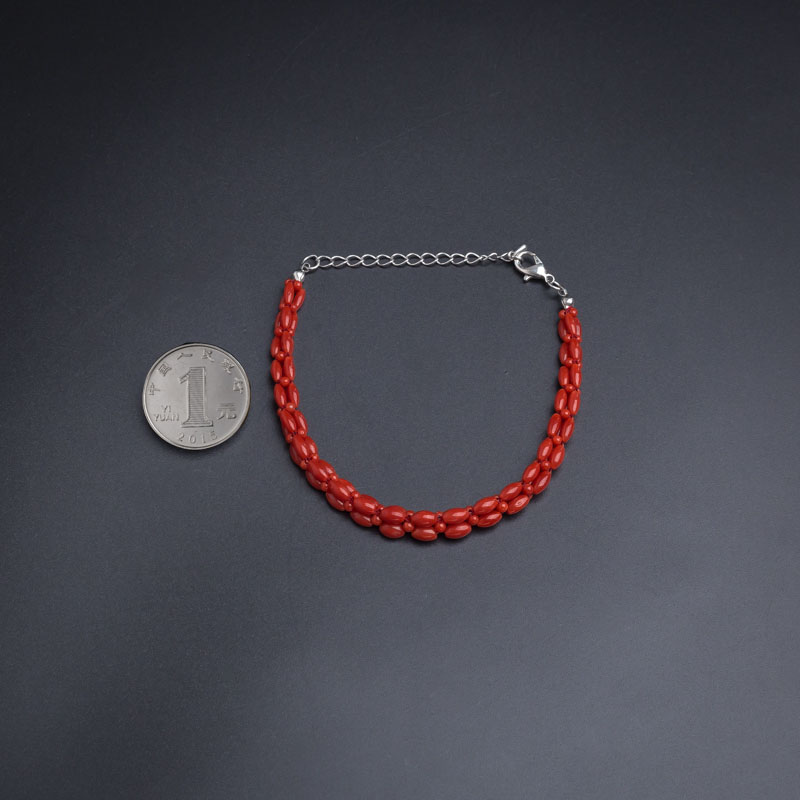 沙丁红珊瑚手链-红掌柜