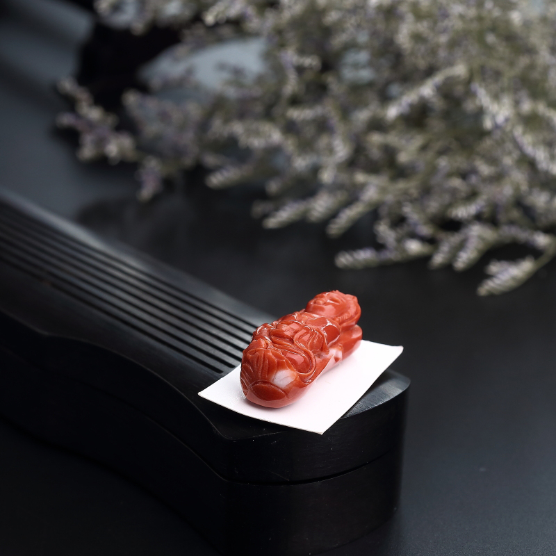 台湾天然MOMO红珊瑚吊坠 - 红掌柜