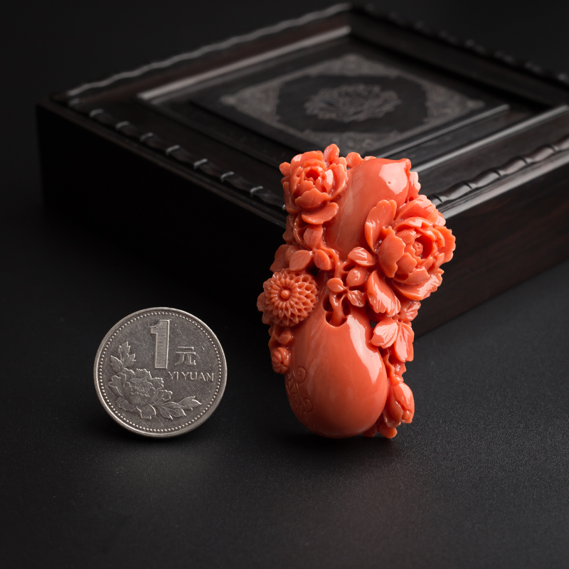 红珊瑚吊坠-红掌柜