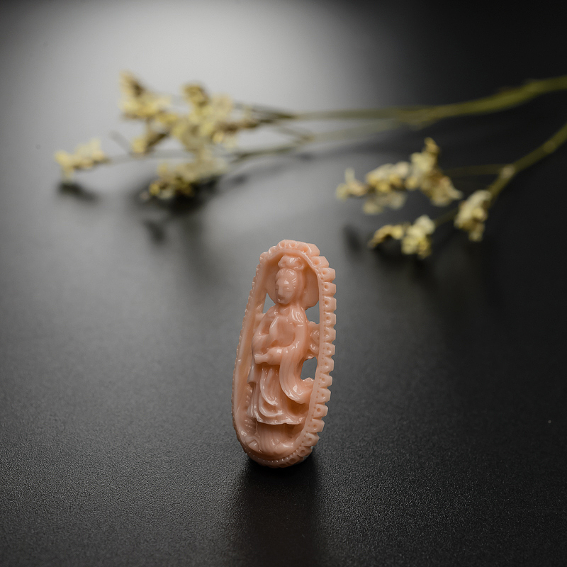 孩儿面珊瑚美女吊坠 - 红掌柜