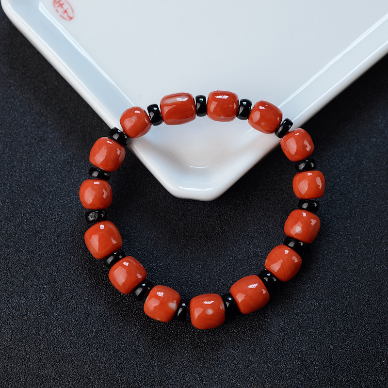 台湾天然MOMO红珊瑚手串 - 红掌柜