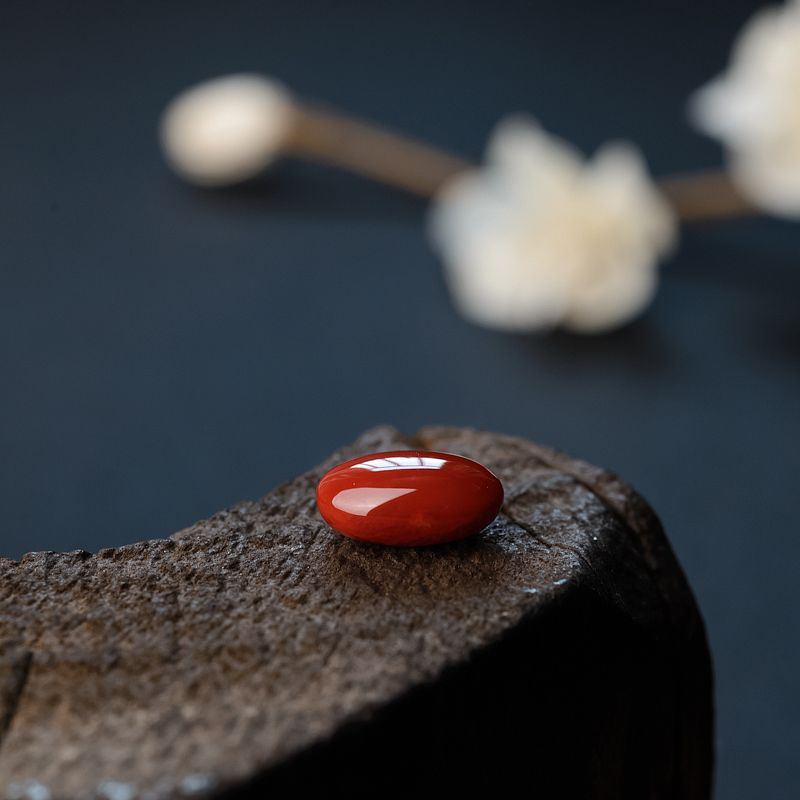 阿卡红珊瑚戒面 - 红掌柜