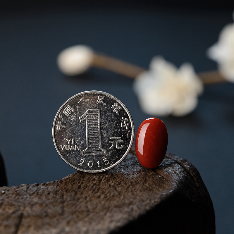 阿卡红珊瑚戒面 - 红掌柜