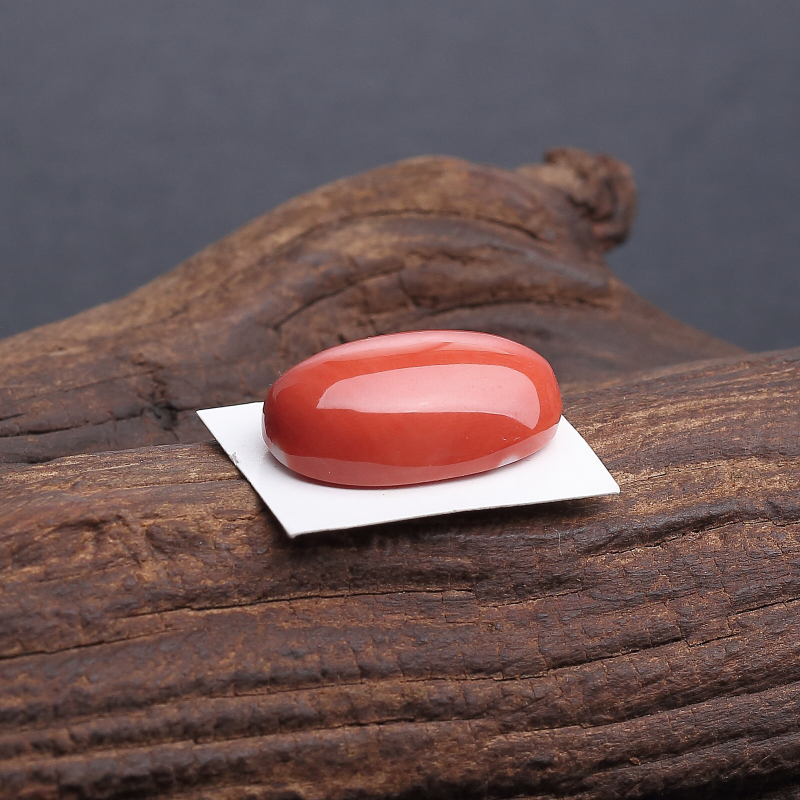 台湾天然momo珊瑚戒面 - 红掌柜