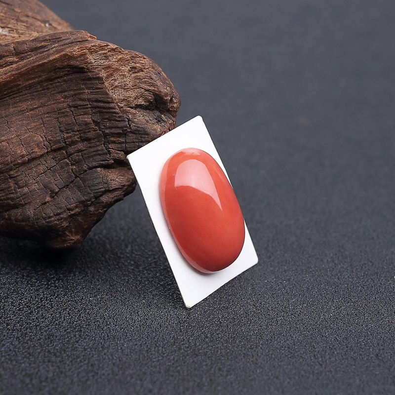 momo橘红珊瑚戒面 - 红掌柜