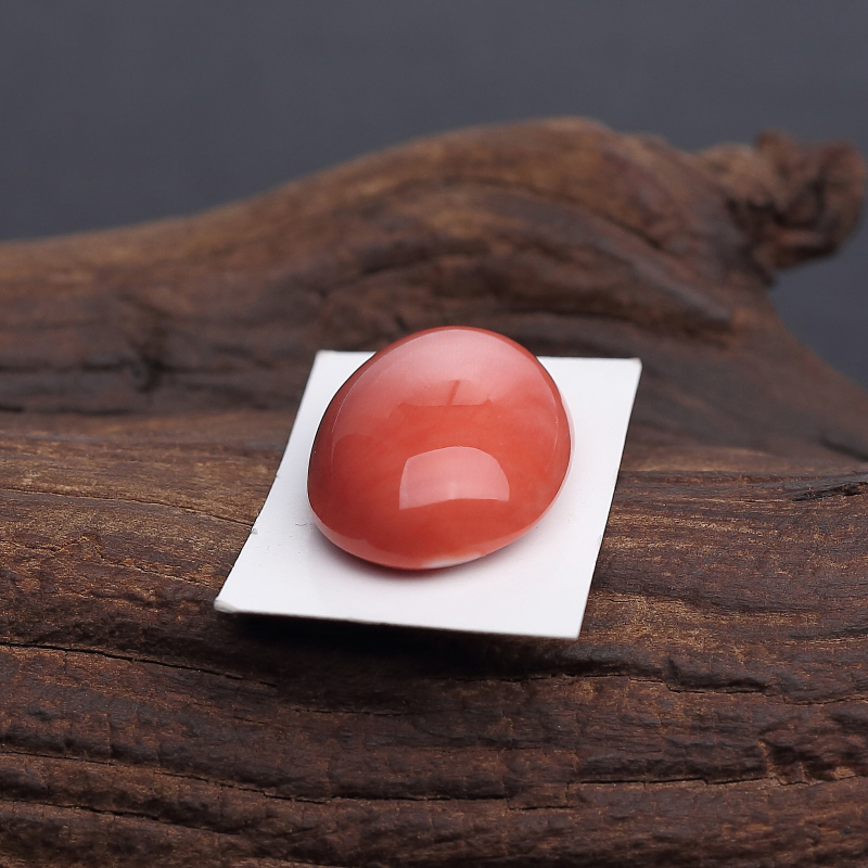 橘红珊瑚戒面 - 红掌柜