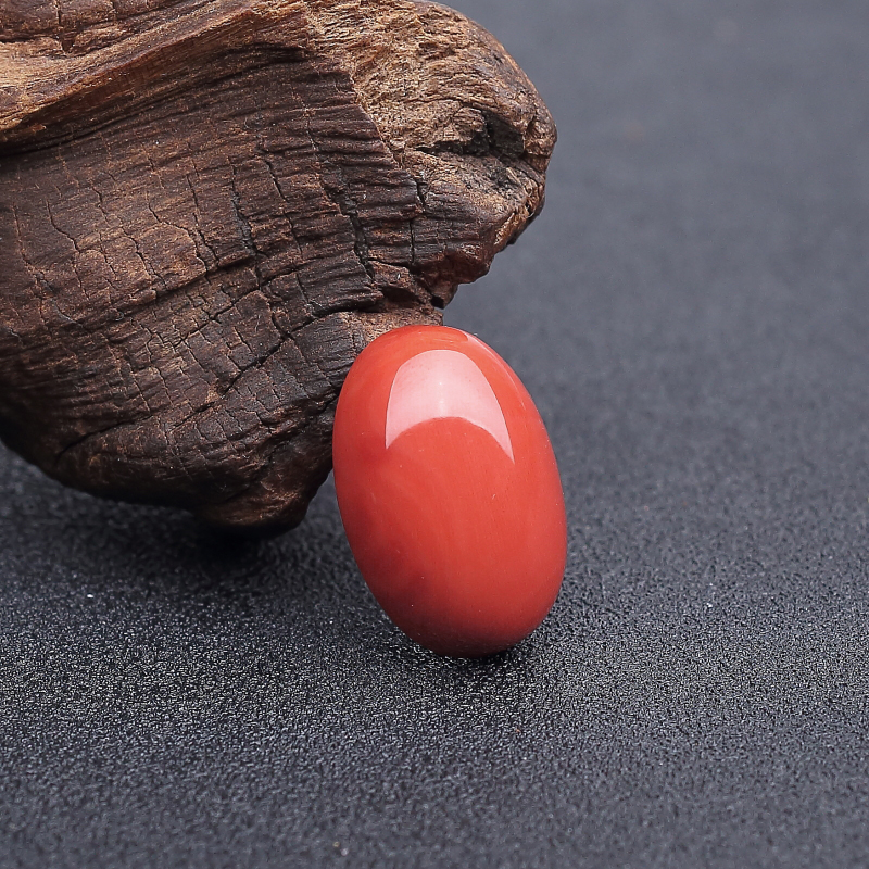 momo橘红珊瑚戒面 - 红掌柜