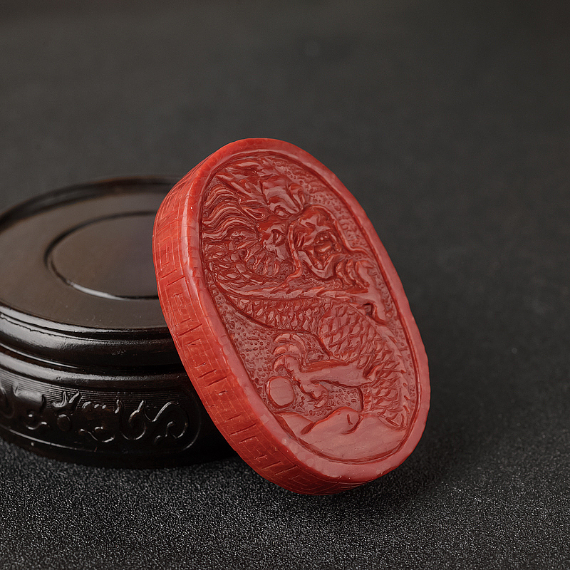 意大利拼接沙丁正红珊瑚吊坠-红掌柜