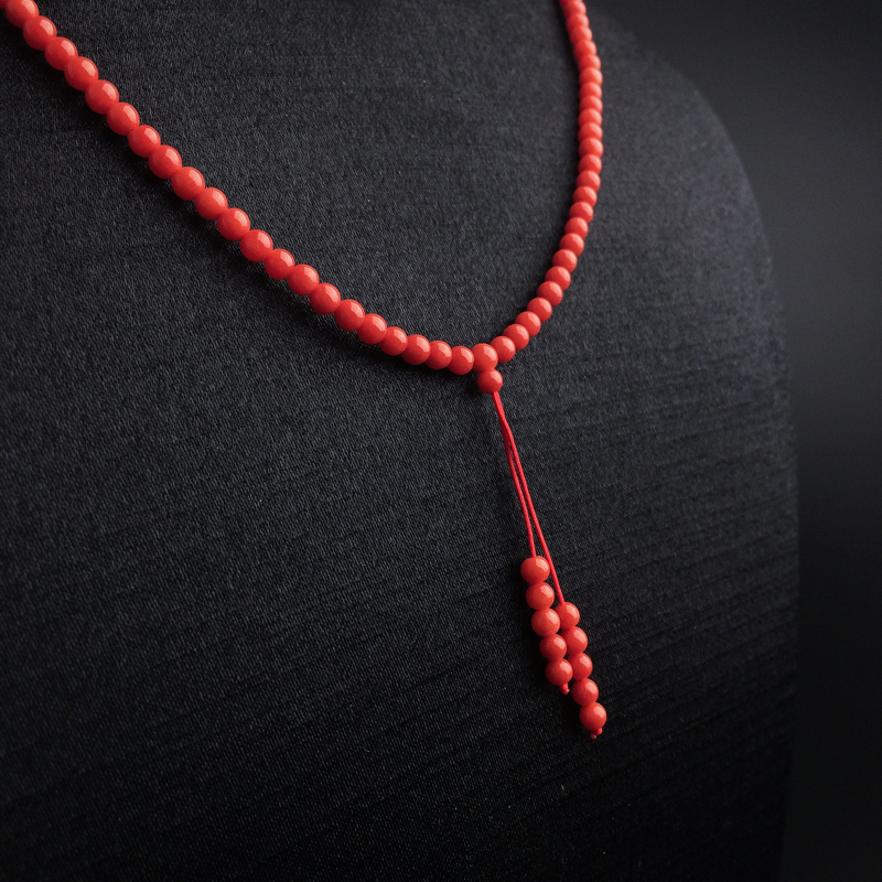 沙丁红珊瑚项链-红掌柜