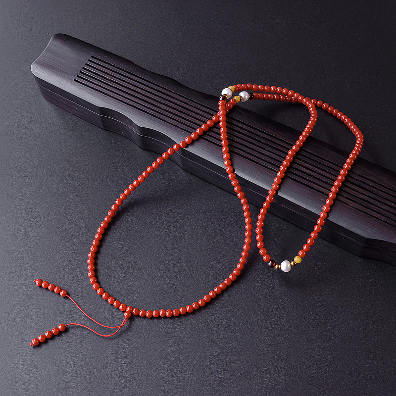 红珊瑚圆珠项链 - 红掌柜