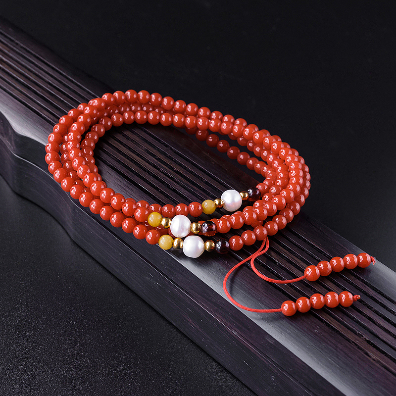 沙丁红珊瑚项链 - 红掌柜