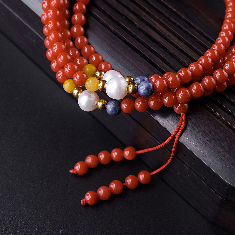 沙丁红珊瑚项链 - 红掌柜