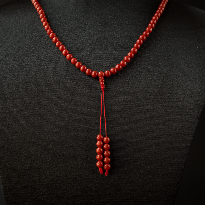 沙丁红珊瑚佛珠-红掌柜
